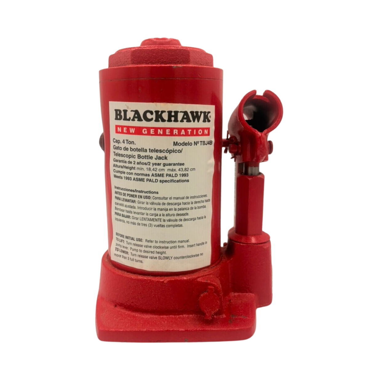 TBJ4B - Blackhawk - Gato de botella de 4 toneladas