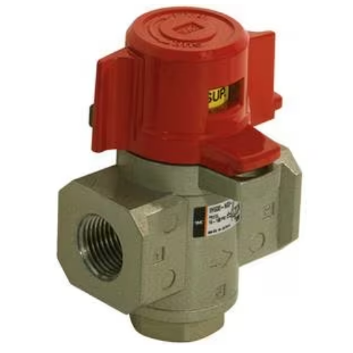 VHS40-03A - SMC - Válvula de 3 vías para evacuación de la presión residual - 40 - 3/8" - Rc