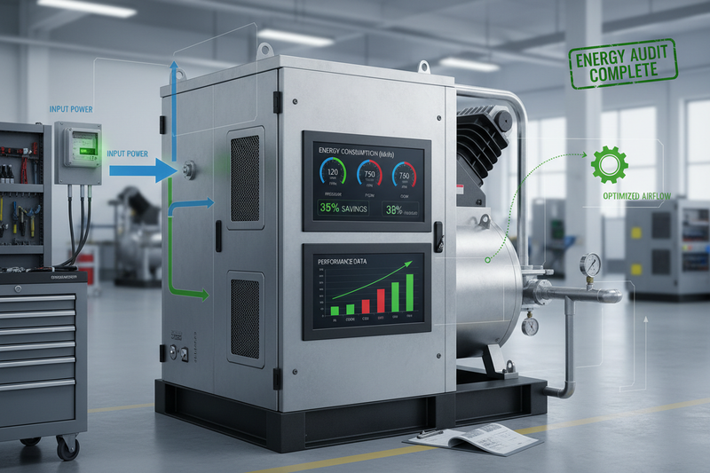 Estudio de eficiencia energética de un compresor de aire en una industria