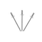 MA-50117-CTN - Marson - Caja SB4-4 Klik-Fast Remache de extremo abierto - cabeza de cúpula  - 1/8 pulgadas - Agarre .188-.250 -  cuerpo de acero, mandril de acero - 10,000 pz