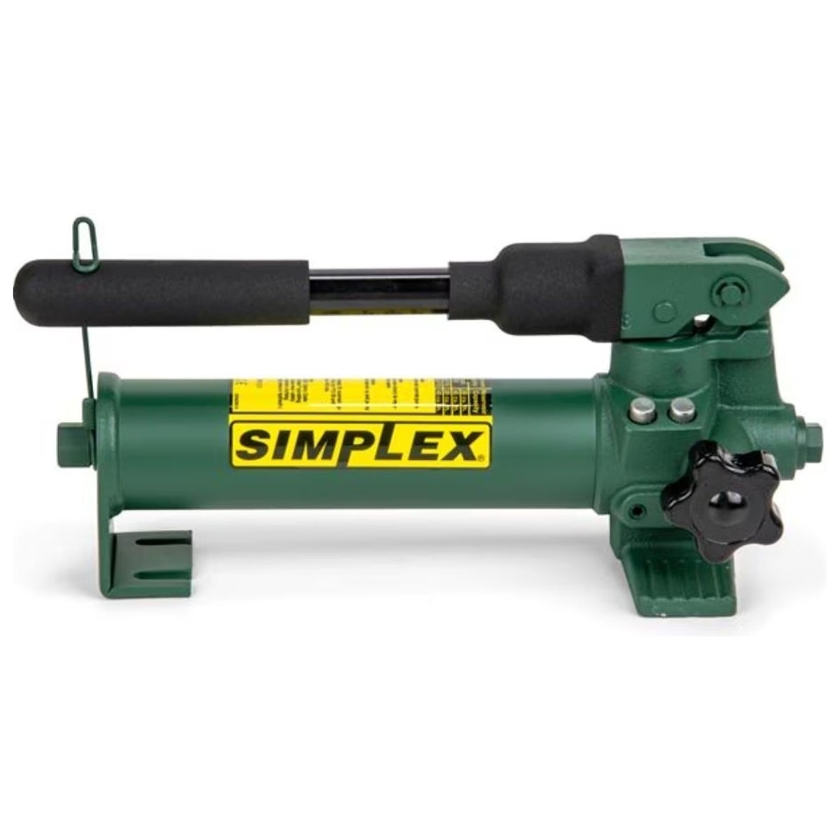 P20 - Simplex - Bomba manual hidráulica de acero compacta de dos velocidades - Flujo de aceite de 2,8 cm3 (0,17 in3) por carrera a 197 bar (2850 psi) - Aceite utilizable de 250 cm2 (15 in3)
