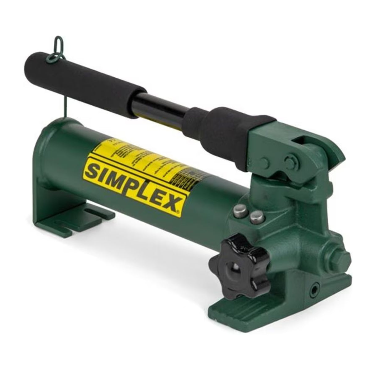 P20 - Simplex - Bomba manual hidráulica de acero compacta de dos velocidades - Flujo de aceite de 2,8 cm3 (0,17 in3) por carrera a 197 bar (2850 psi) - Aceite utilizable de 250 cm2 (15 in3)
