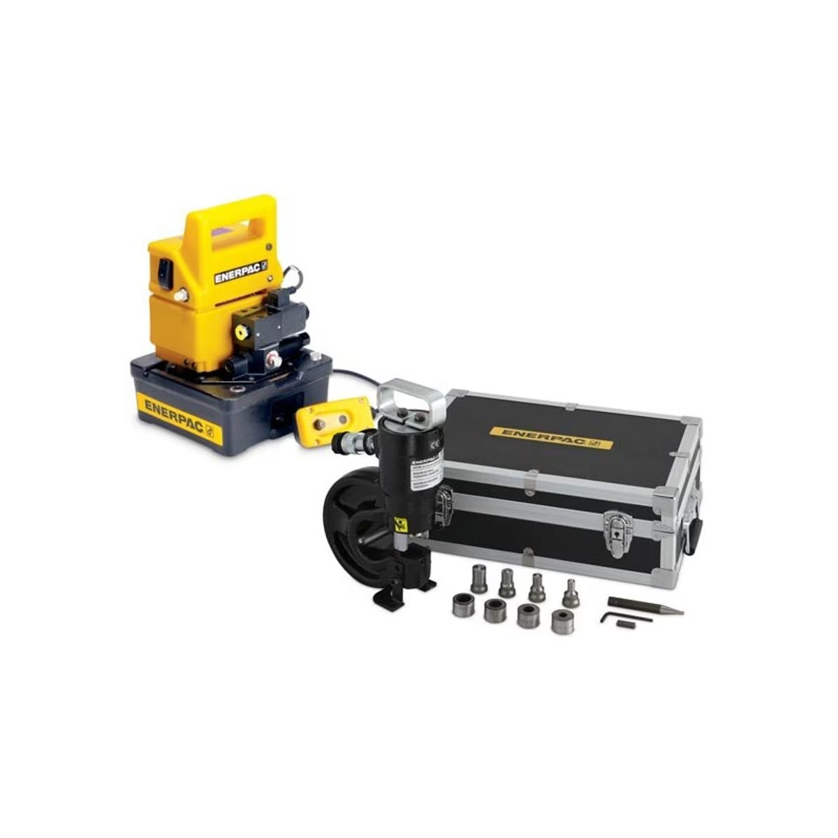 SP35SP - ENERPAC - 35 Ton, Punzadora hidráulica liviana, y Dados Estándar, Bomba Eléctrica 115 VAC