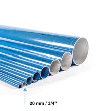 2811100010 - AIRnet - Lote de tubería de aluminio de 5.7m - Diámetro: 20mm / 3/4