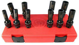 SS3110DU - Chicago Pneumatic - Juego métrico de dados de impacto 3/8" - Universal, profundo