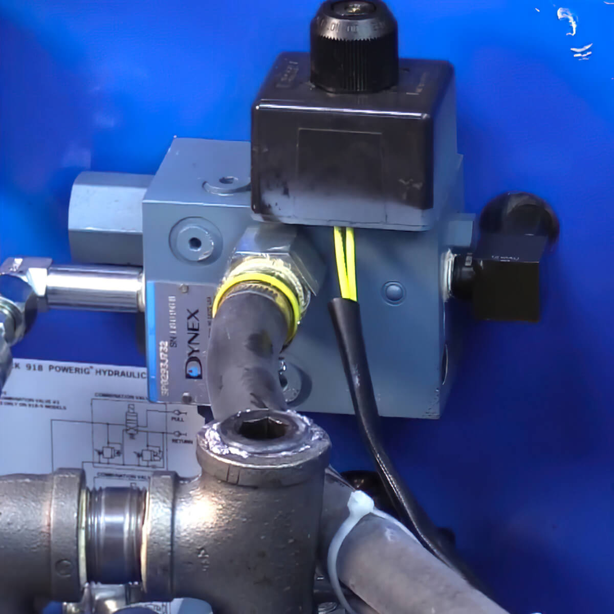 918-5 - Huck - Unidad de potencia hidráulica Powerig® - 8,400 psi - 220 V AC, tres fases - Tres puertos