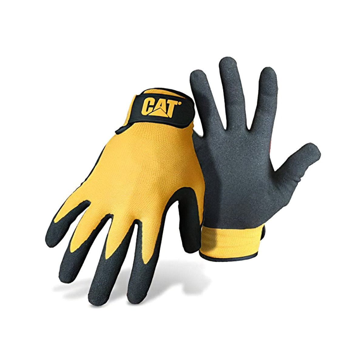 CAT017416M - CAT - Guantes tejidos de nylon con espuma de nitrilo celular - Talla: M/8/M