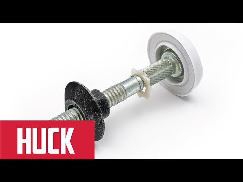 HLPMG-R12-15PL - Huck - Perno Hucktainer 3/8" cabeza media encap. Gris, rango estándar 0.875-1.000", acero al carbón zincado