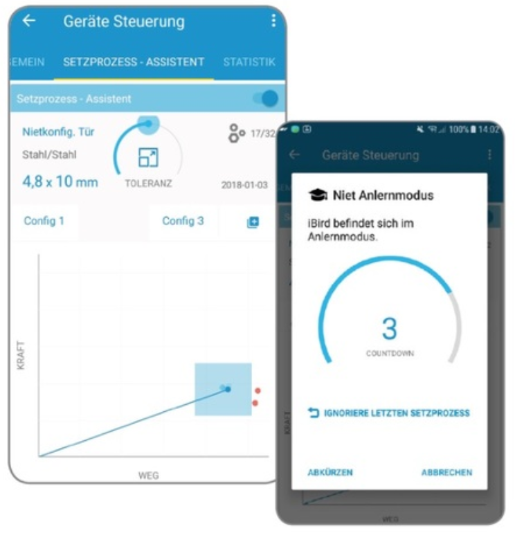 1689547 - Gesipa - iBird Pro - Remachadora inalámbrica máx. 6,4 mm -  1 Batería CAS Li-Ion 18V / 2.0Ah, cargador y maletín