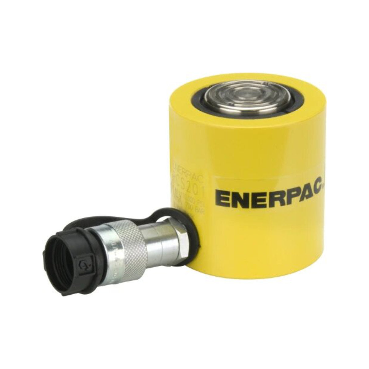 RCS201 - ENERPAC - Cilindro hidráulico -Baja Altura- Carrera: 1.75 pulg - Presión máxima: 10,000 psi - Altura retraída: 5.63 - Volumen del aceite: 7.75 - Área efectiva del cilindro: 4.43 - Capacidad del cilindro(toneladas)20 ton